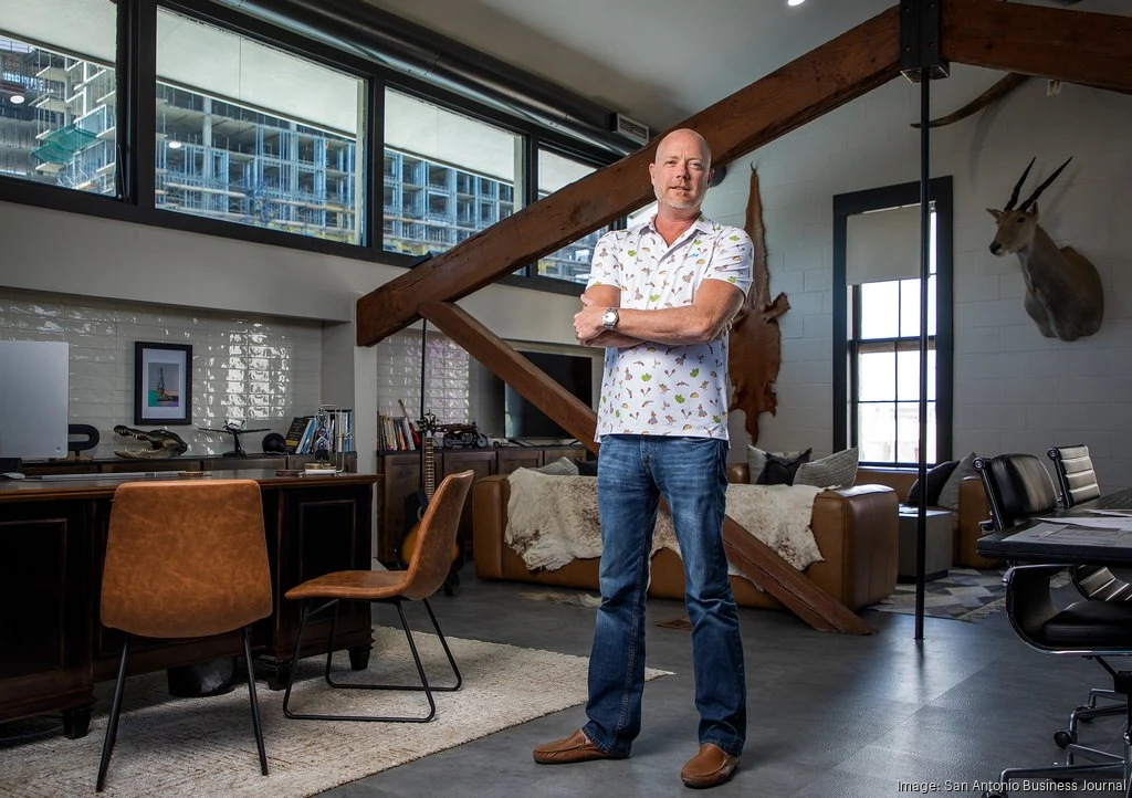 Click to enlarge Devin Elder DJE Texas Management Group CEO at 115 Camaron Street San Antonio corporate headquarters office