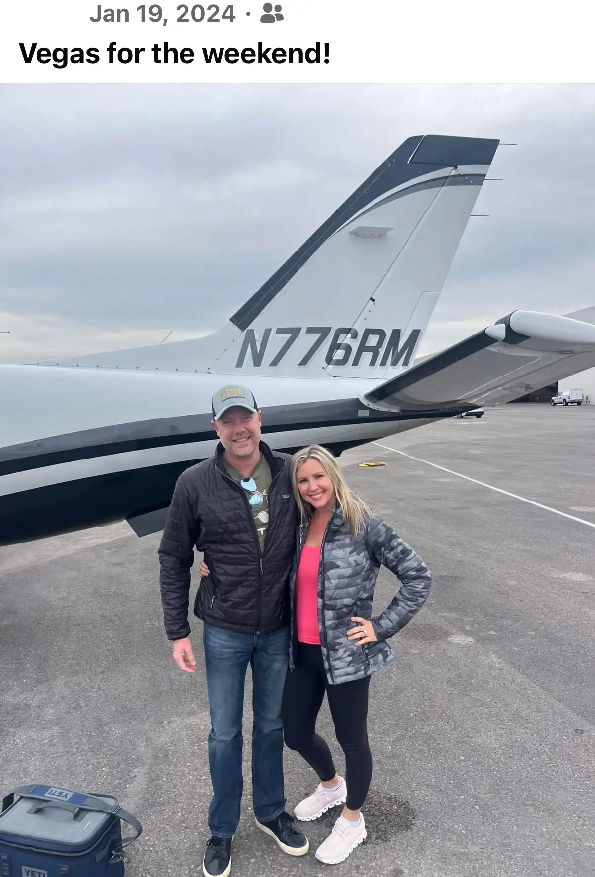 Devin Elder private jet SOCATA TBM 700 tail number N776RM — DJE Texas — Vegas for the weekend — purchased with stolen investor funds