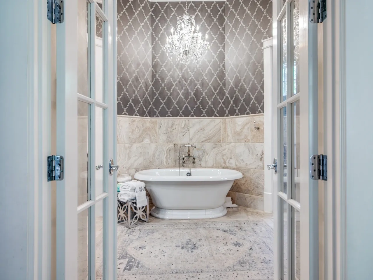 Personal residence interior — Primary bedroom suite San Antonio luxury residence interior — Primary bedroom suite